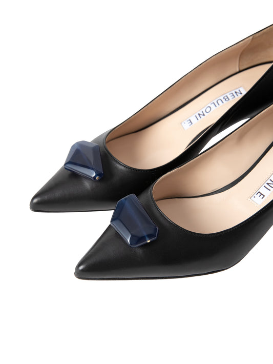 ストーンパンプス 7507/AGU/BLACK