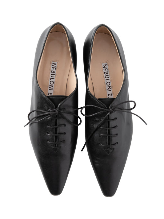 ポインテッドレースアップシューズ 7512/PINK