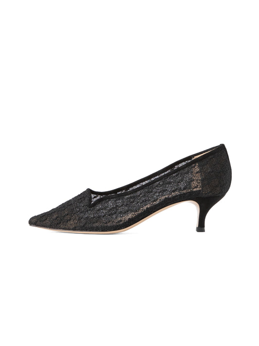 メッシュレースパンプス 7506T/AGU