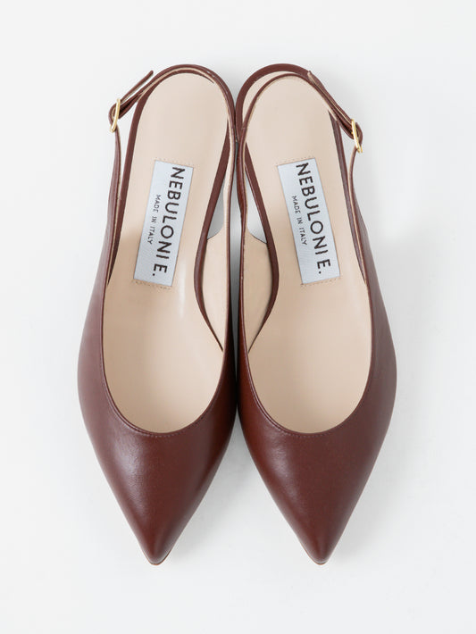 バックストラップフラットミュールサンダル 6900/MACA/BROWN