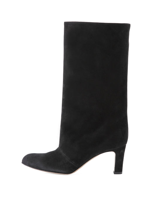 スエードミドルブーツ 7320/BOOT/BLACK