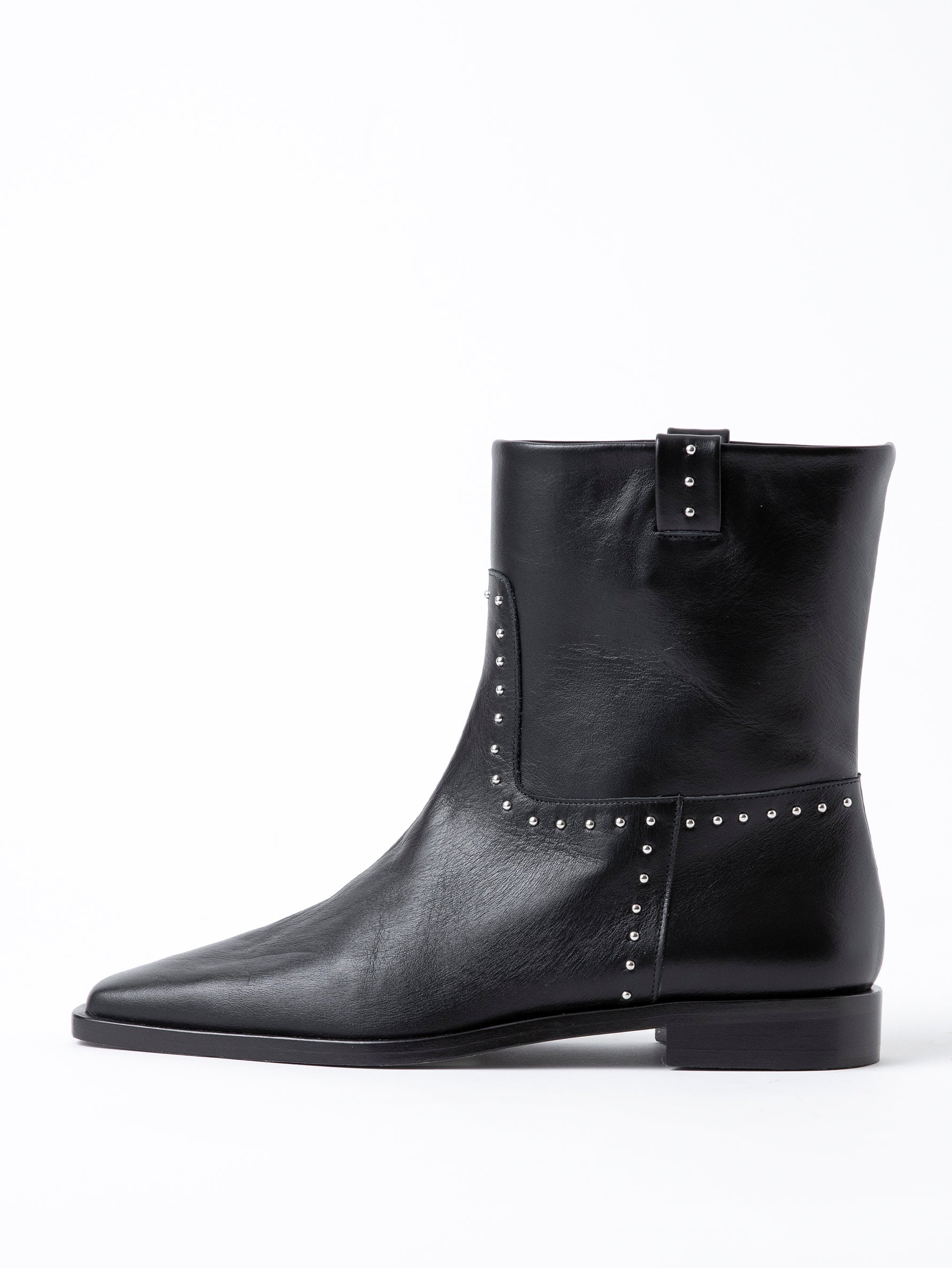 新着 スタッズショートブーツ 7325B/AKI/BLACK – nebulonie 靴