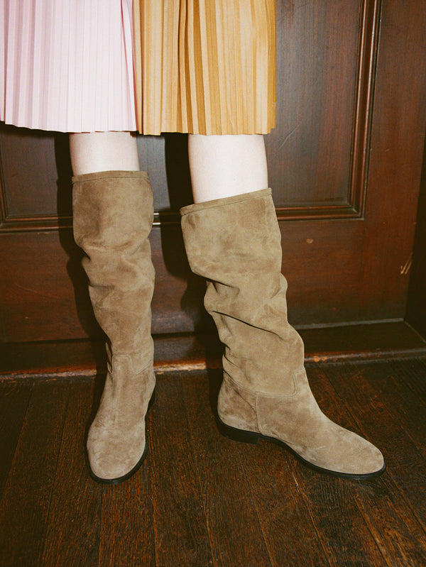 ルーズロングブーツ 7122/LUKE/TAUPE