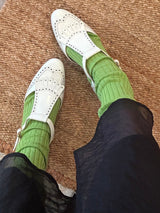 ウィングチップストラップシューズ 5850/DIDO/WHITE