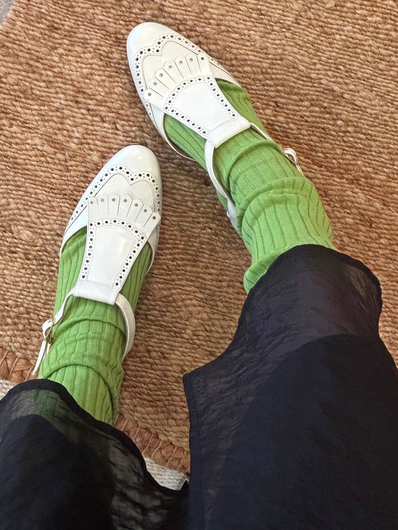 ウィングチップストラップシューズ 5850/DIDO/WHITE