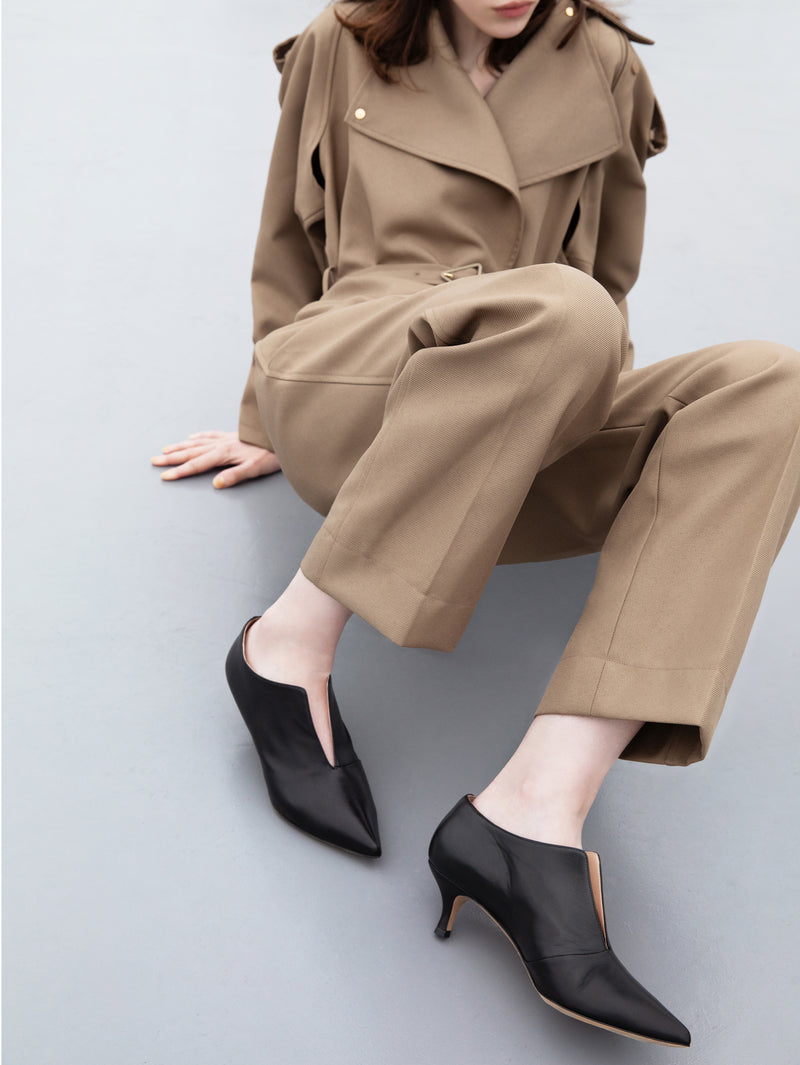 スリットショートブーティ 7522/AGU/BLACK