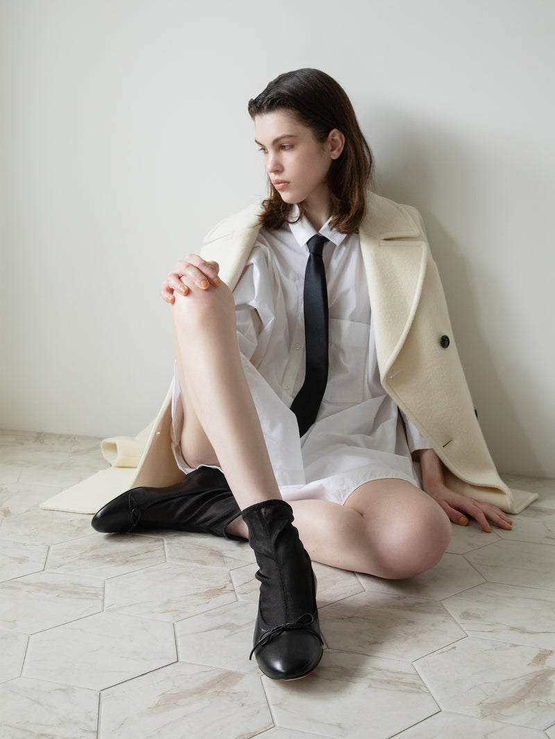 メッシュドッキングバレエシューズ 7518/512/BLACK