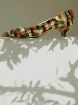 リアルパイソンキトゥンヒールパンプス 6911R/ROCK