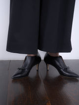 リボンスリットブーティ 7701/AGU/BLACK
