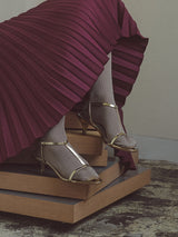 Ｔストラップサンダル 6929/551/GOLD