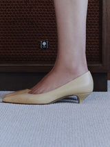 キトゥンヒールパンプス 6911/ROCK/BEIGE