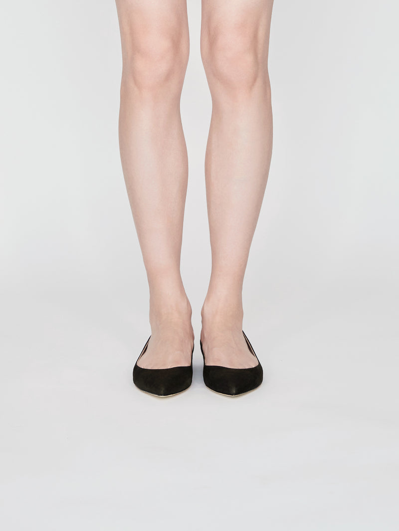 スエードフラットパンプス 6221/MACA