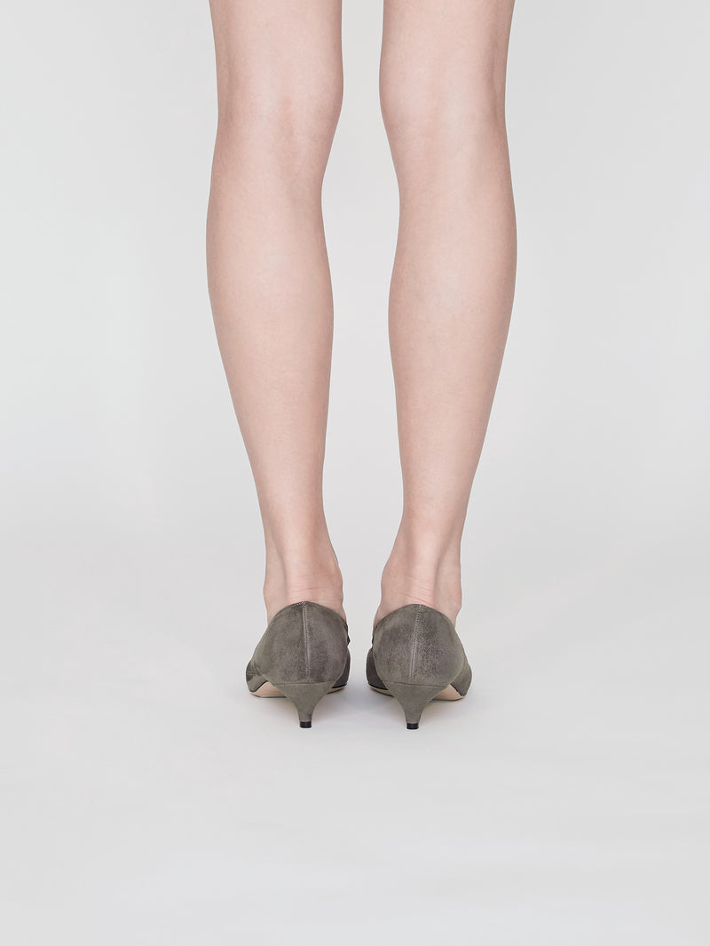 キトゥンヒールパンプス 6911/ROCK/GREY