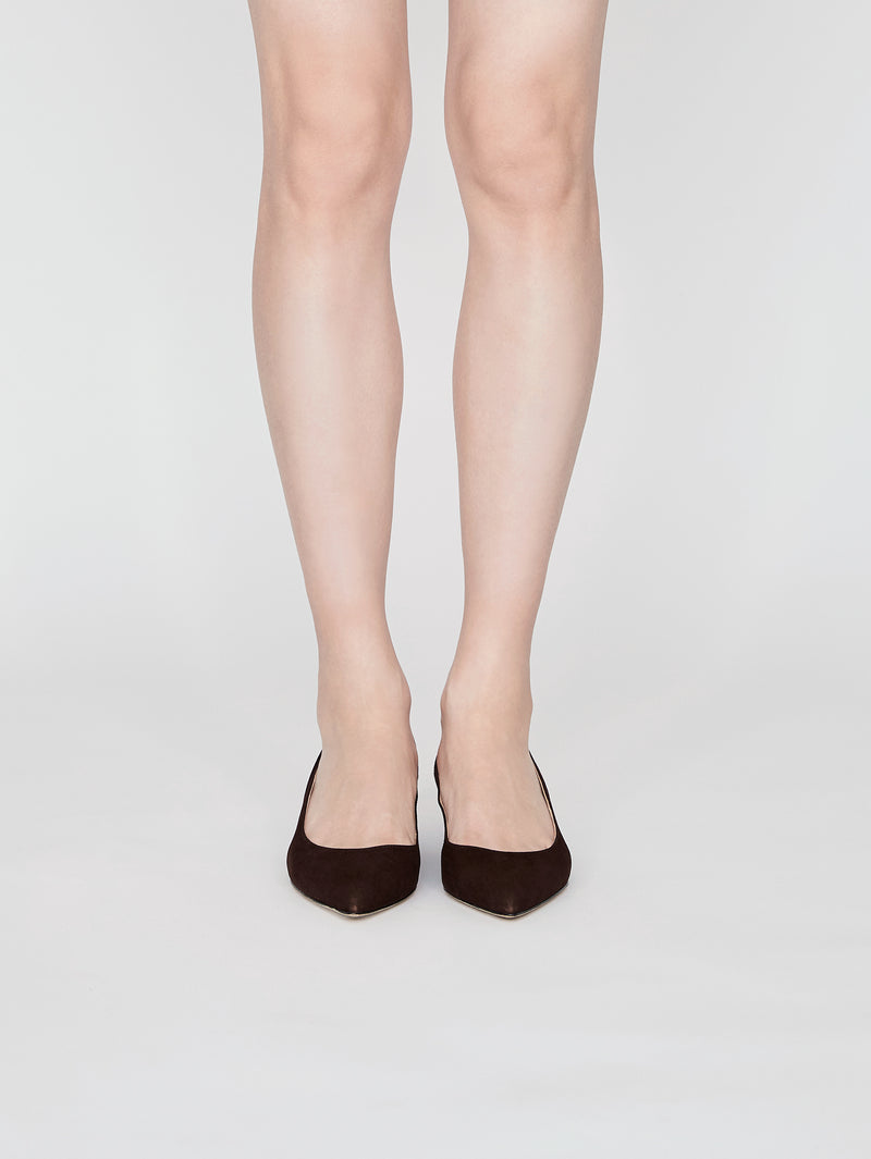 キトゥンヒールパンプス 6911/ROCK/DARK BROWN