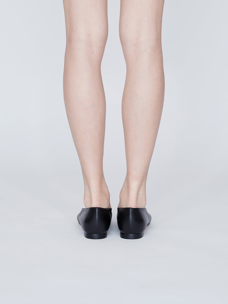 ストーンフラットパンプス 7510/MINA/BLACK