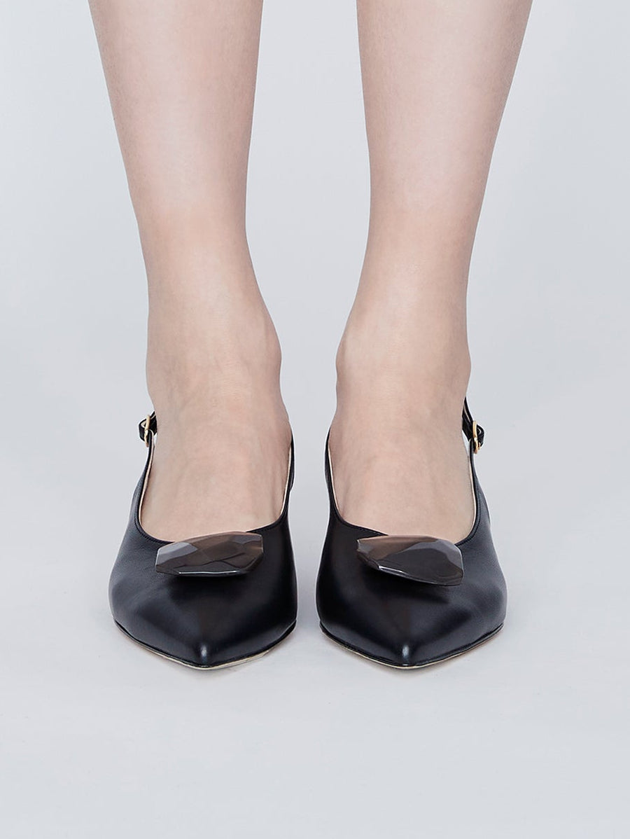 ストーンバックストラップパンプス 7509/ROCK/BLACK – NEBULONI E.