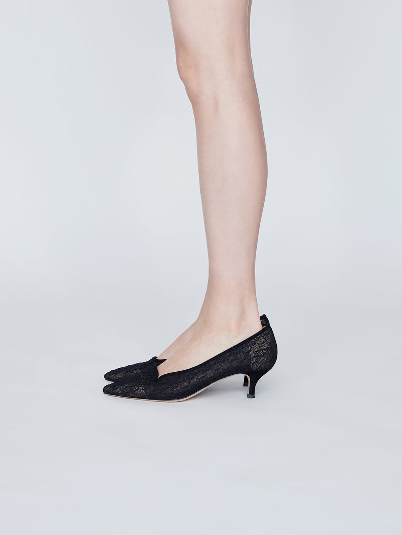メッシュレースパンプス 7506T/AGU