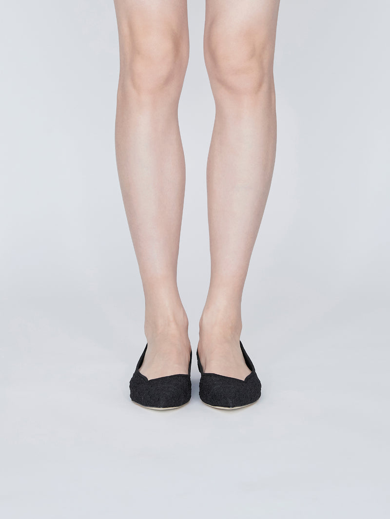 メッシュレースフラットパンプス 7505/MACA