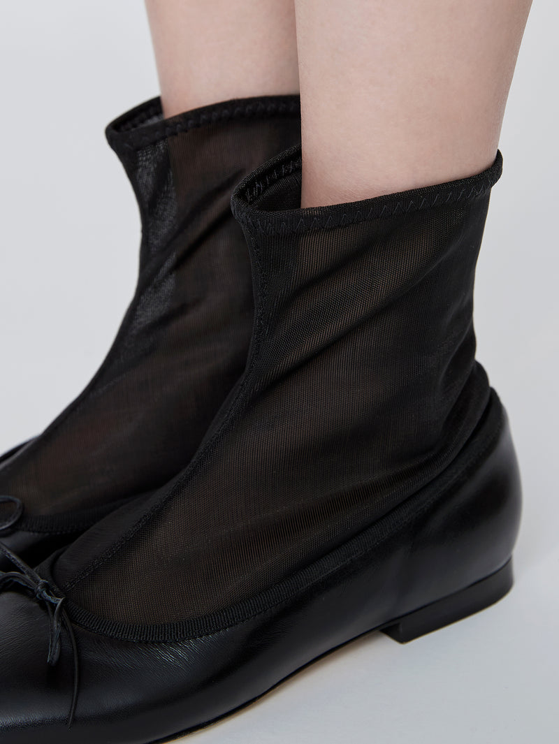 メッシュドッキングバレエシューズ 7518/512/BLACK