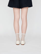 メッシュドッキングバレエシューズ 7518/512/WHITE