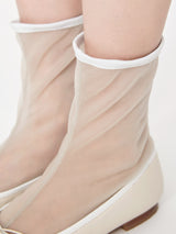 メッシュドッキングバレエシューズ 7518/512/WHITE