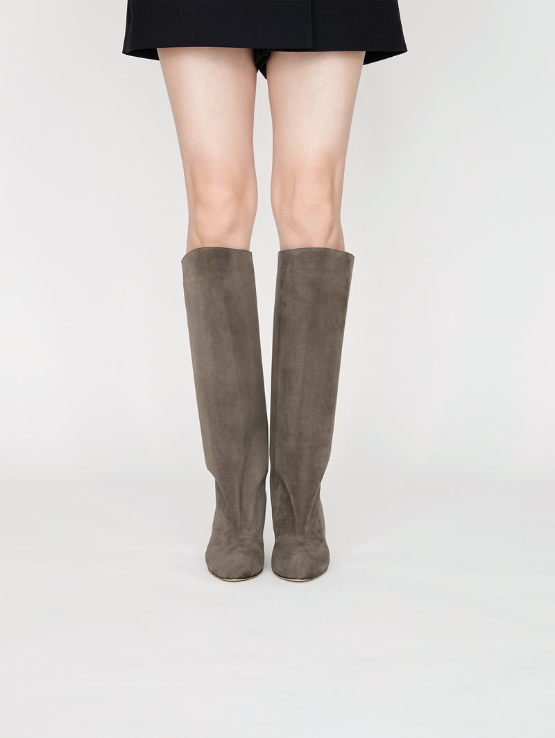 スウェードロングブーツ 5919/BOOT/SUEDE/GREY