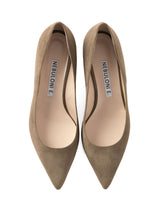 スエードキトゥンヒールパンプス 6911/ROCK/TAUPE