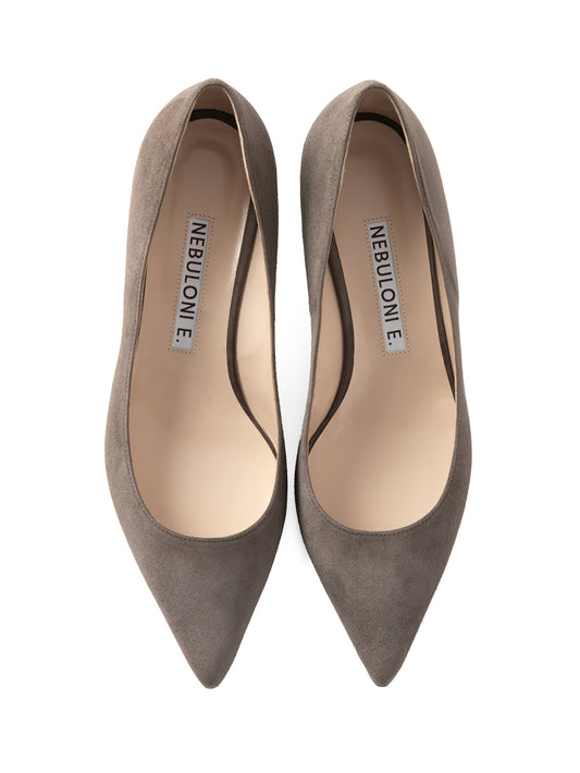 キトゥンヒールパンプス 6911/ROCK/GREY