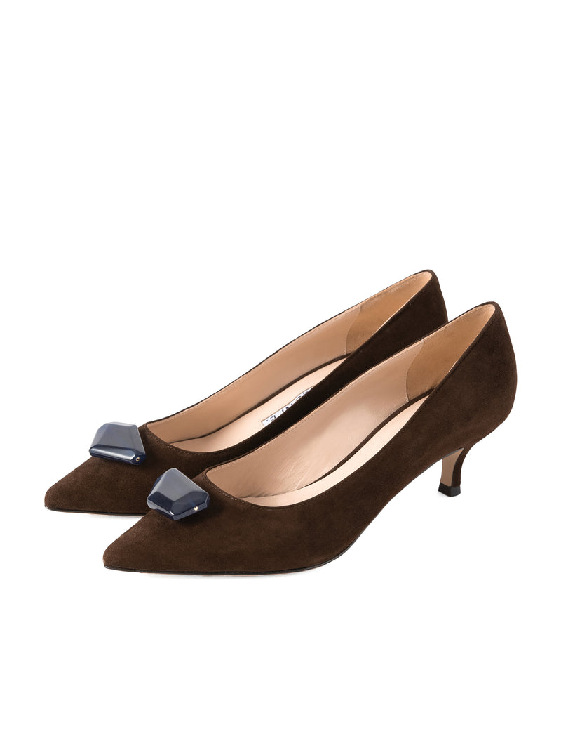 ストーンパンプス 7507/AGU/DARK BROWN