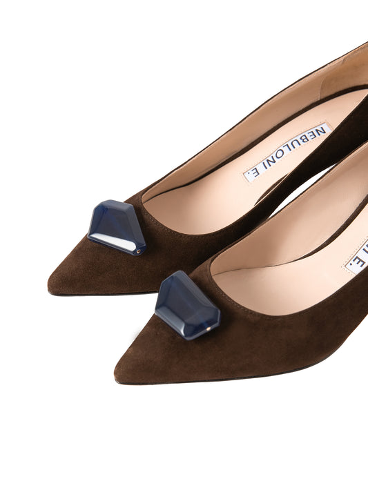 ストーンパンプス 7507/AGU/DARK BROWN