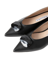 ストーンフラットパンプス 7510/MINA/BLACK