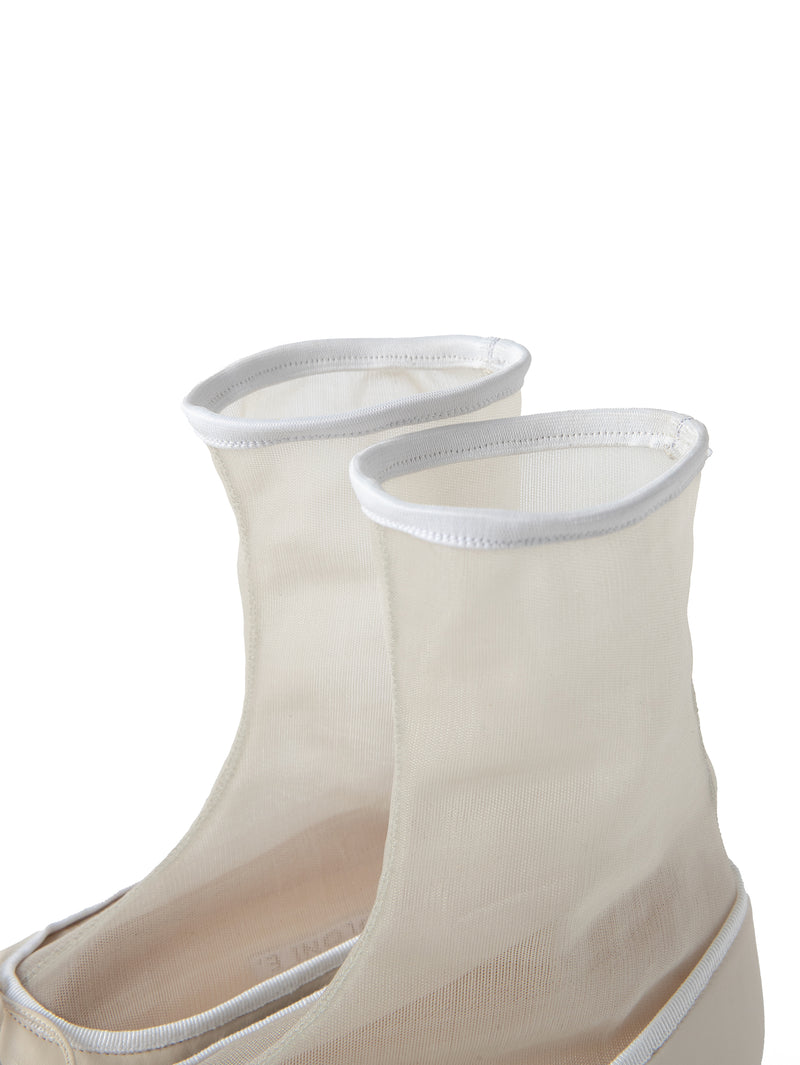 メッシュドッキングバレエシューズ 7518/512/WHITE