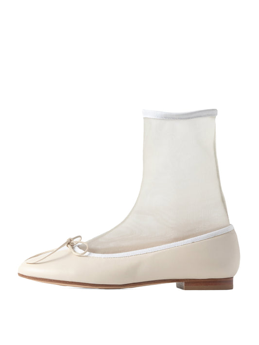 メッシュドッキングバレエシューズ 7518/512/WHITE