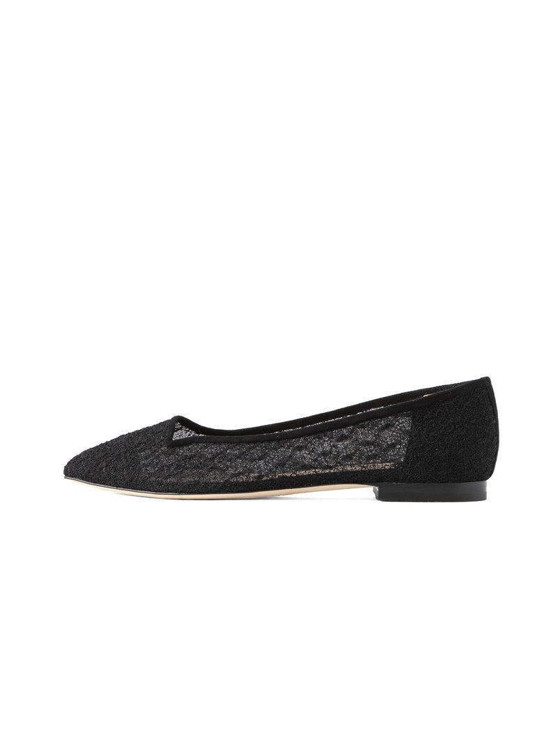 メッシュレースフラットパンプス 7505/MACA