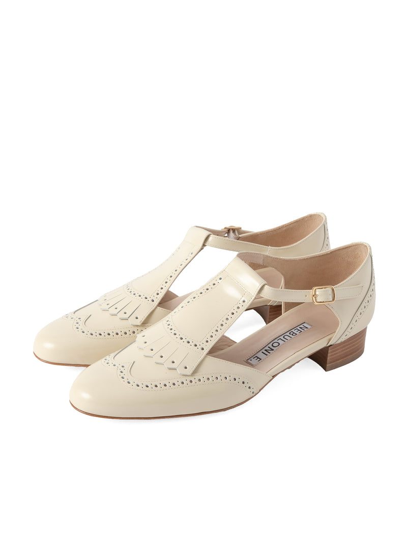 ウィングチップストラップシューズ 5850/DIDO/OFFWHITE