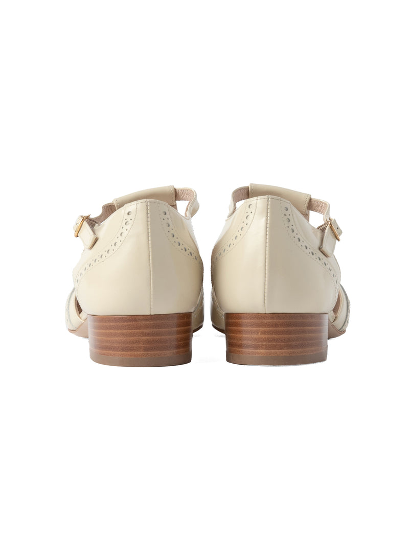 ウィングチップストラップシューズ 5850/DIDO/OFFWHITE