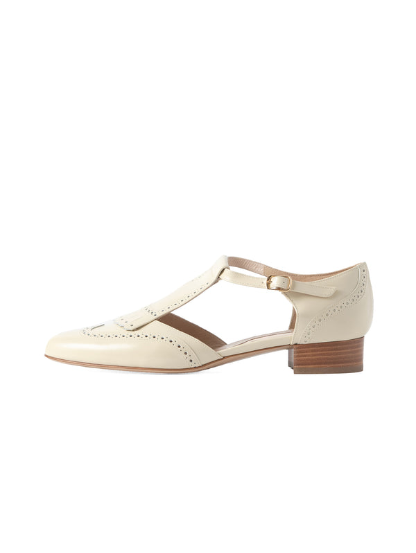 ウィングチップストラップシューズ 5850/DIDO/OFFWHITE