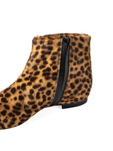 リアルヘアカーフレオパードショートブーツ 7519/15P