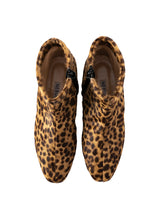 リアルヘアカーフレオパードショートブーツ 7519/15P