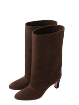スエードミドルブーツ 7320/BOOT/DARK BROWN