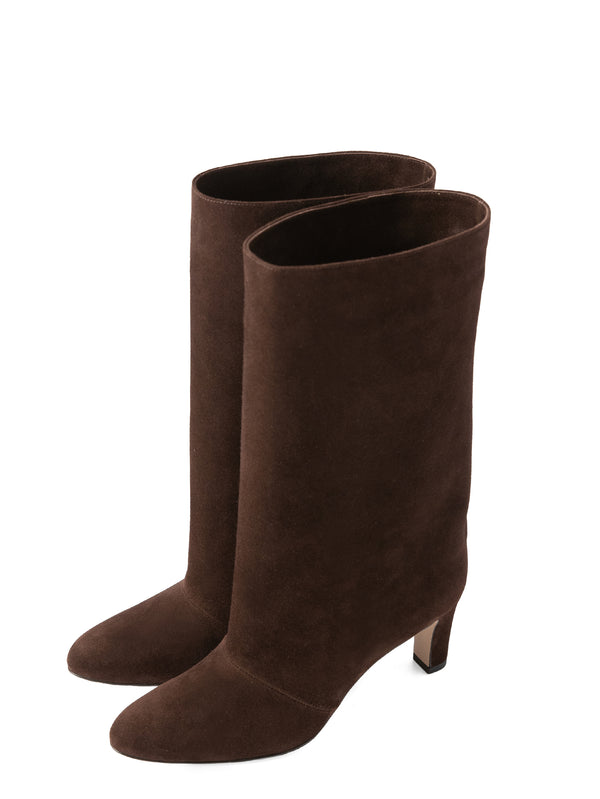 スエードミドルブーツ 7320/BOOT/DARK BROWN