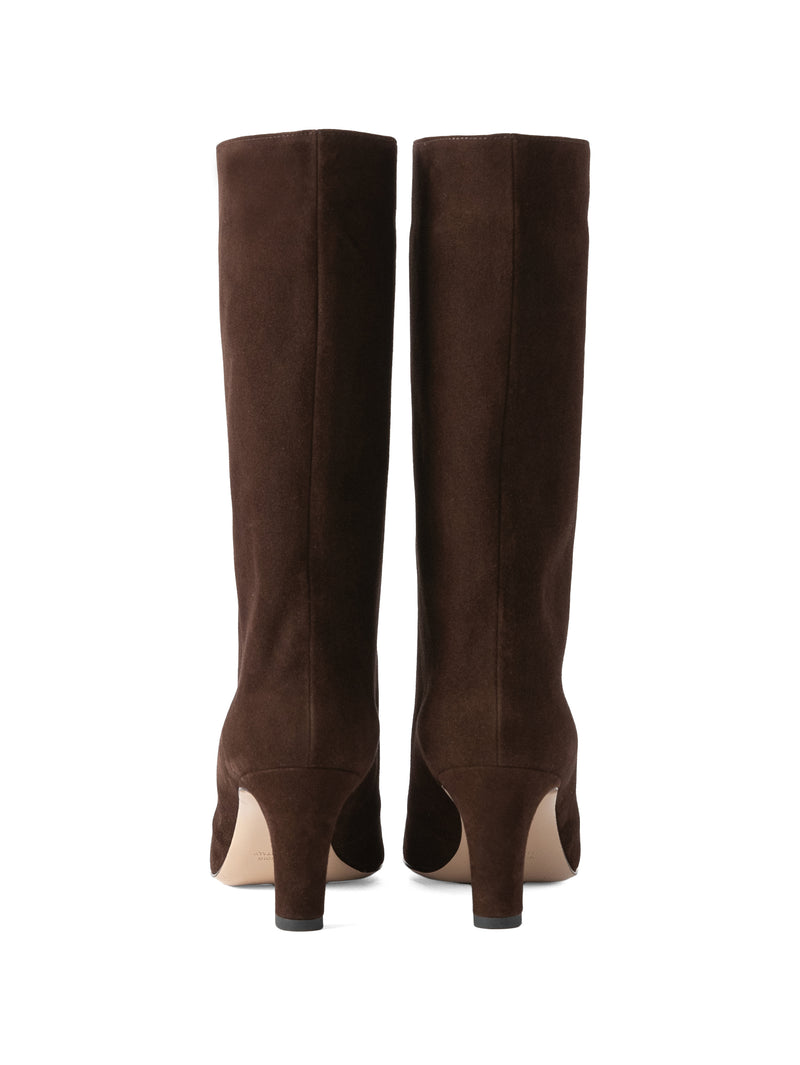 スエードミドルブーツ 7320/BOOT/DARK BROWN
