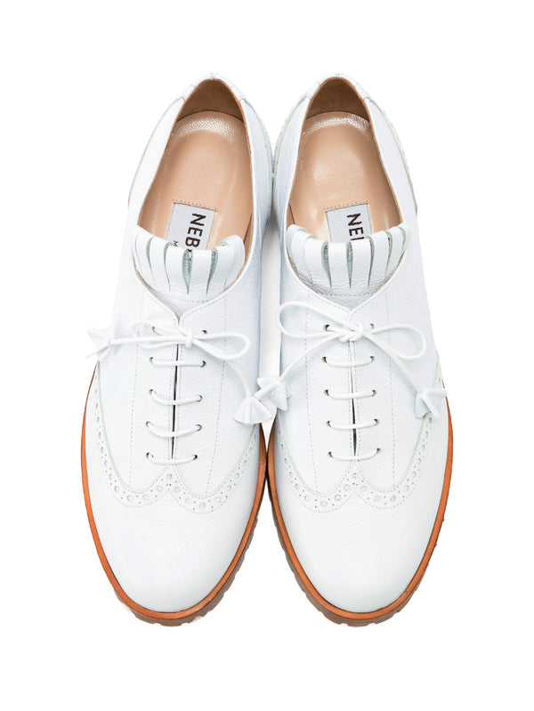 メダリオンレースアップシューズ 6903/LUKE/WHITE