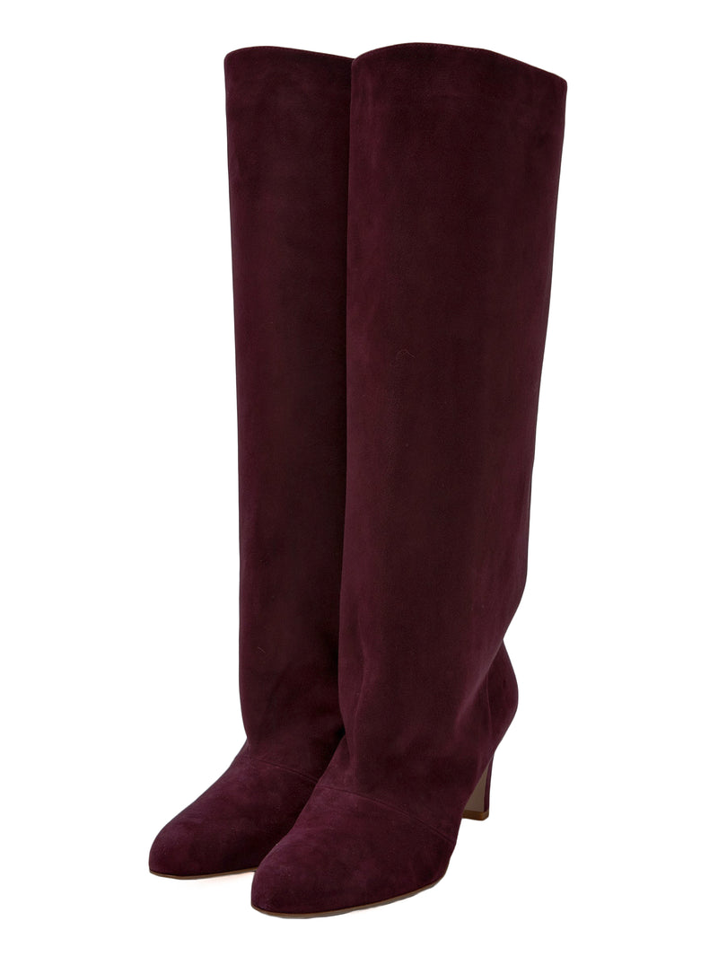 スウェードロングブーツ 5919/BOOT/SUEDE/BORDEAUX