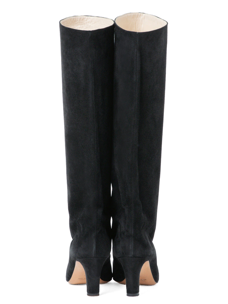 スウェードロングブーツ 5919/BOOT/SUEDE/BLACK