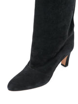 スウェードロングブーツ 5919/BOOT/SUEDE/BLACK