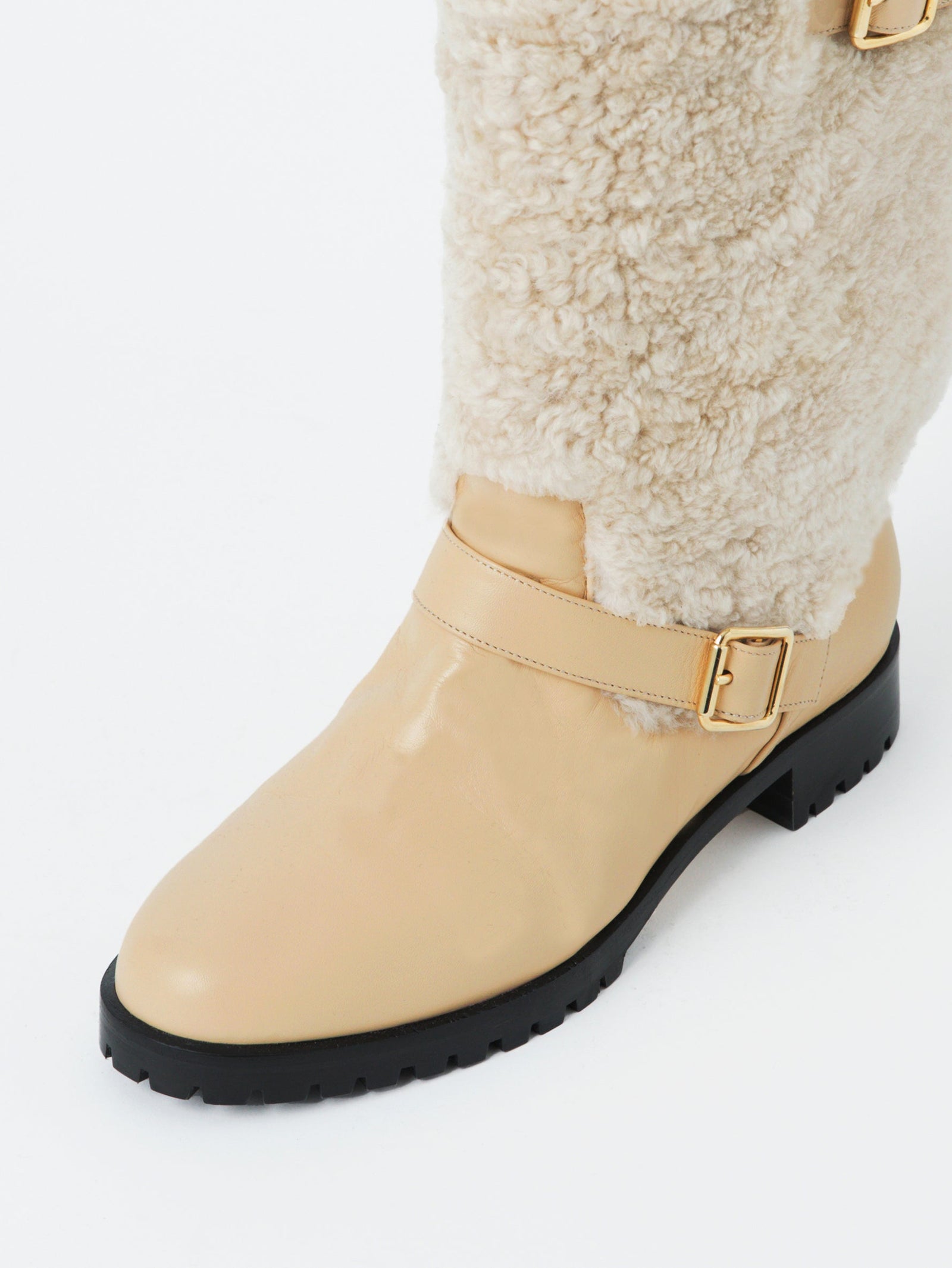 完売品YELLO ファーショートブーツ ホワイト　Sサイズ ボアエンジニアショートブーツ 7125M/LUKE/OFFWHITE – NEBULONI E.
