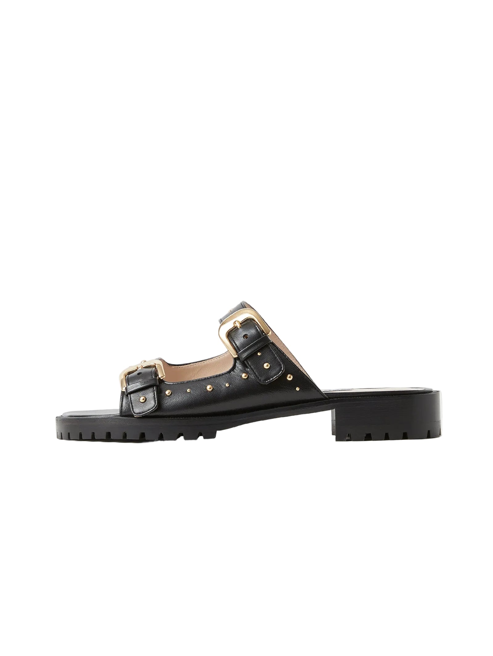 【即購入OK】ネブローニ超美品ストラップフラットサンダル38（24〜24.5） ツーストラップスタッズフラットサンダル 7208/ALE – NEBULONI E.
