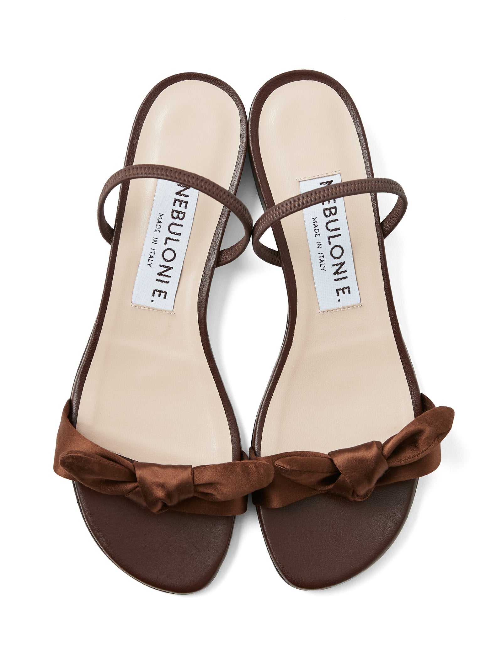 フロントリボンフラットサンダル 7224/ALE/BROWN – NEBULONI E.