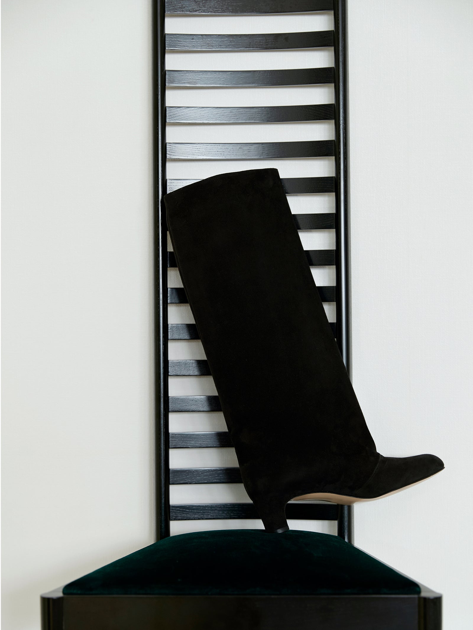 スエードロングブーツ 6921/BASS/BLACK – nebulonie